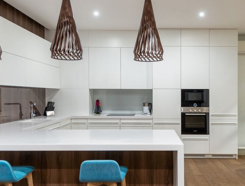 Example cabinet installation photo